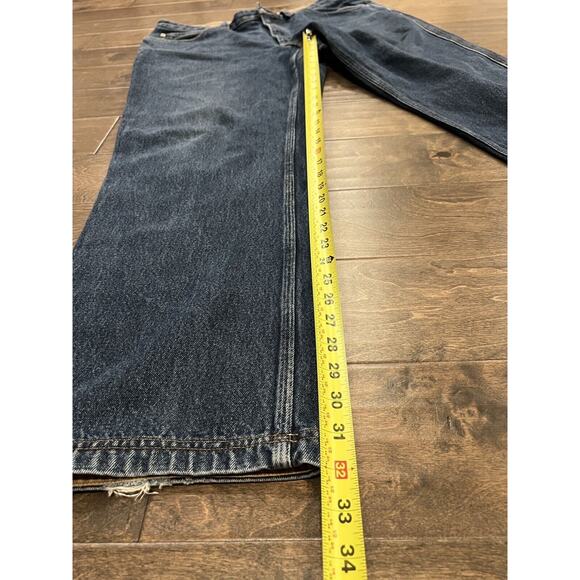 Duluth Trading Co Mens Blue Denim Jeans Size 38x32 100% Cotton 3237-18 - Picture 9 of 12